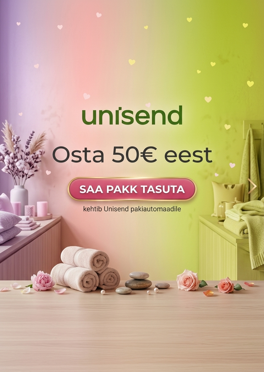 Osta 50 € eest ja saada pakk tasuta Unisend pakiautomaati